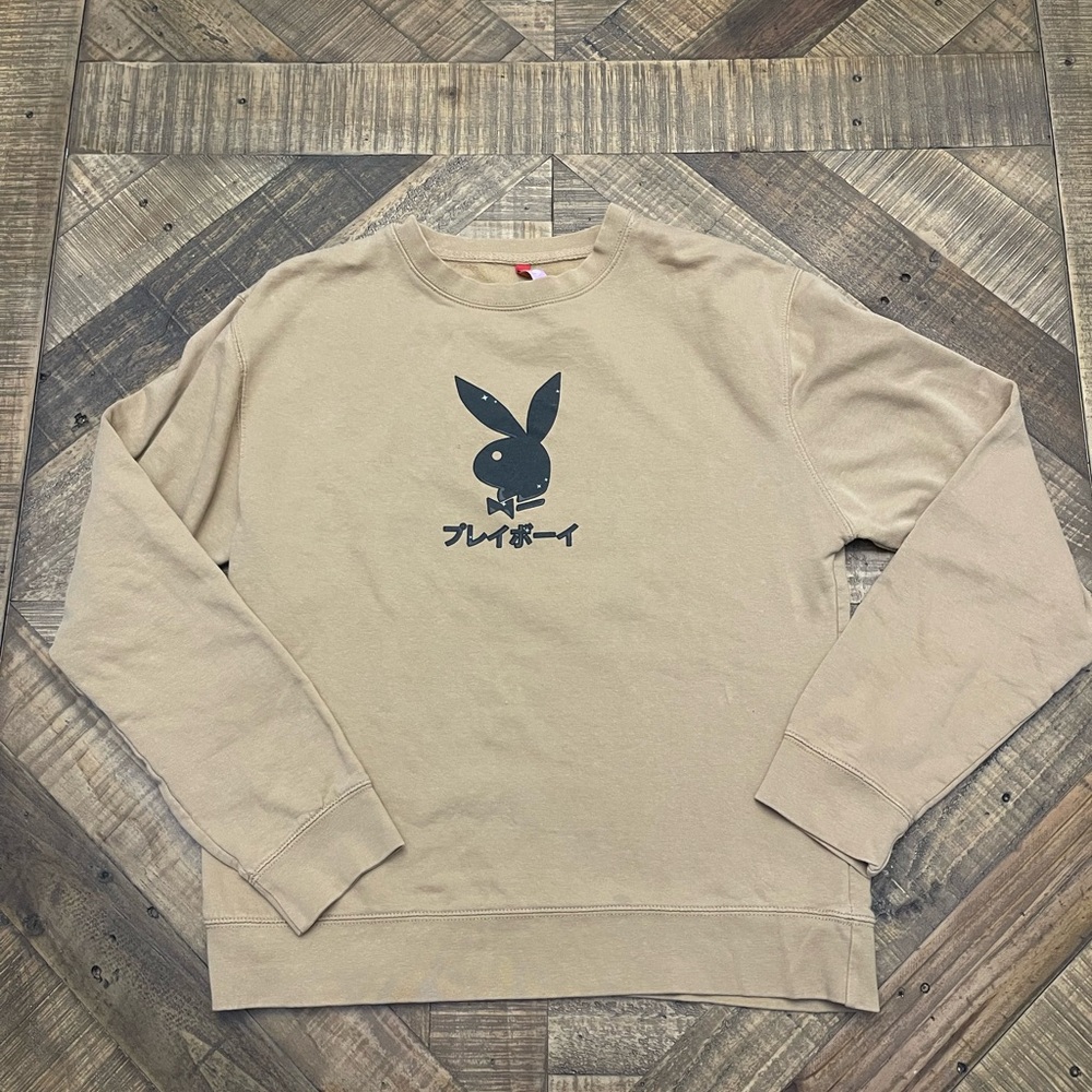 Playboy x Color Bars Tokyo Japan Ace of Spades Crewneck Sweatshirt - Size M
